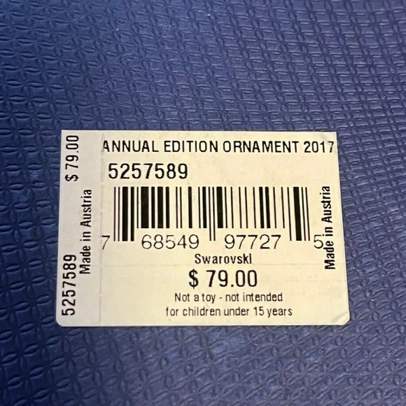 New Swarovski Christmas Ornament, Annual Edition 2017 Figurine, Crystal - Picture 12 of 16